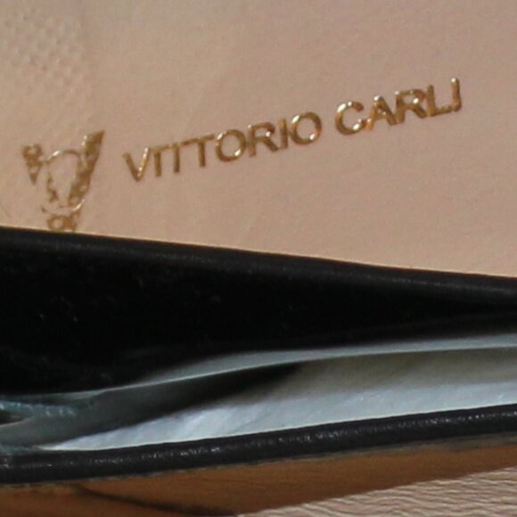 Vittorio Carli | patent leather slipon loafer shoes Made in Italy size 8.5 B - Picture 8 of 9